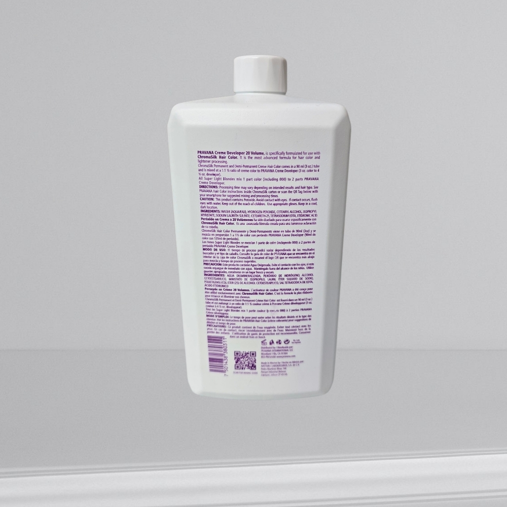 PRAVANA Professional Creme Developer 20 Vol/6 % 1000 ml/1L/33.8 Fl. Oz - Picture 3 of 15